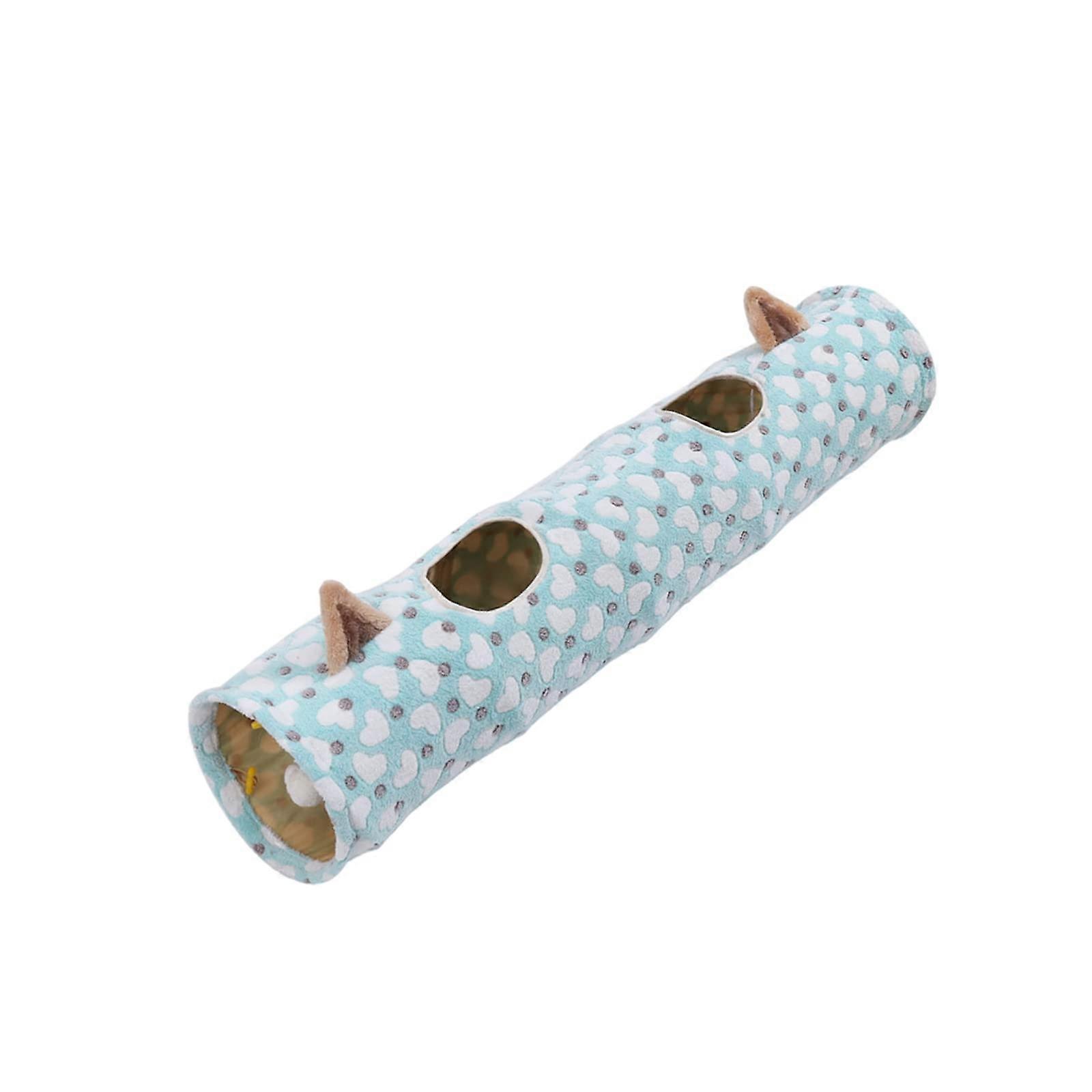 Cat Tunnels for Indoor Cat, Pet Cat Tunnel Tube Cat Toys Collapsible, Cat Play Tent Interactive Toy Cat House Bed with Balls for Cat Kitten Heart