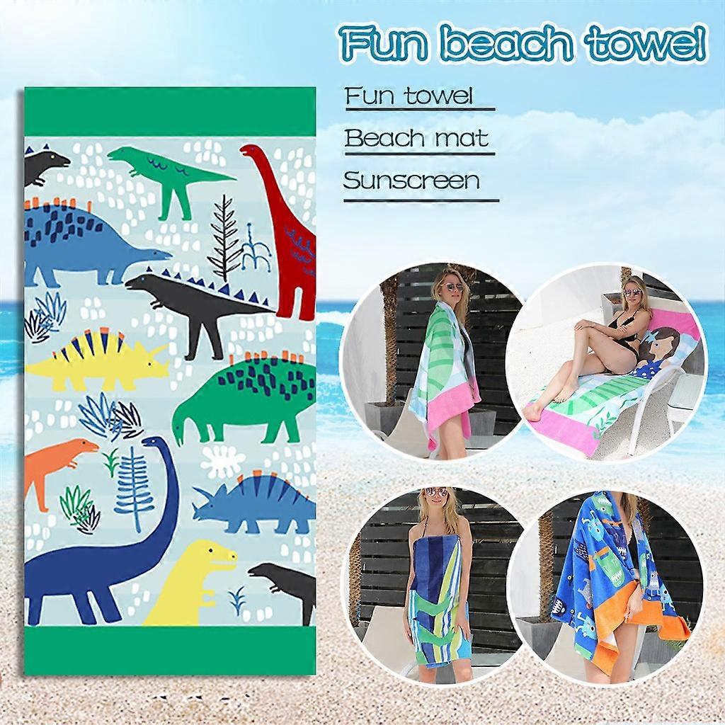 Thickened Bath Towels Do Not Lint Or Fade, Active Printed Beach Towels DD
