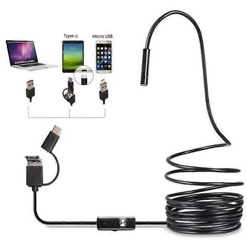 7mm1 5m mobile phone endoscope camera supports Android computer USB Type-c/USB interface