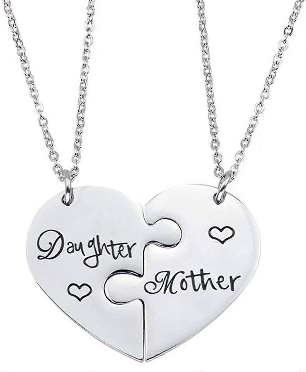 Mother Daughter Necklace Gifts 2PCS Mom Necklace from Daughter, Mom Gifts Daughter Gifts for Christmas Mother's Day