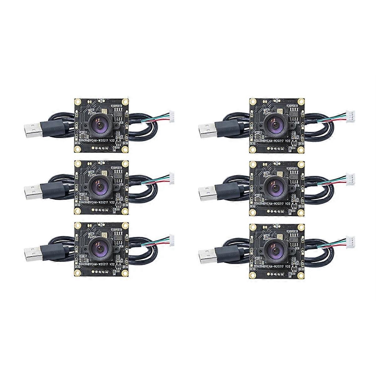 6Pcs OV9732 100 Degrees 1280x720 30fps Camera Module for Autodarts Io with 2M Cable,PCB SIZE:32x32m