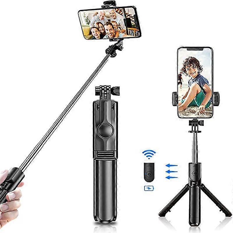 Extendable Selfie Stick Tripod Stand Multi-angle Rotation with Bluetooth Remote for iPhone 12 11 Pro XS MAX X XR SE 8 7 Samsung