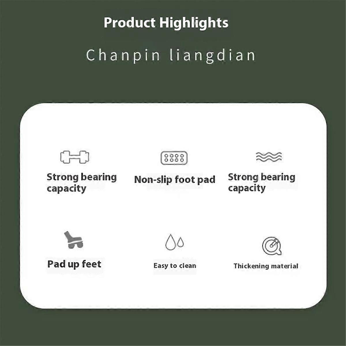 Ergonomic Foot Stool with Massage Rollers Foot Rest Dark Gray