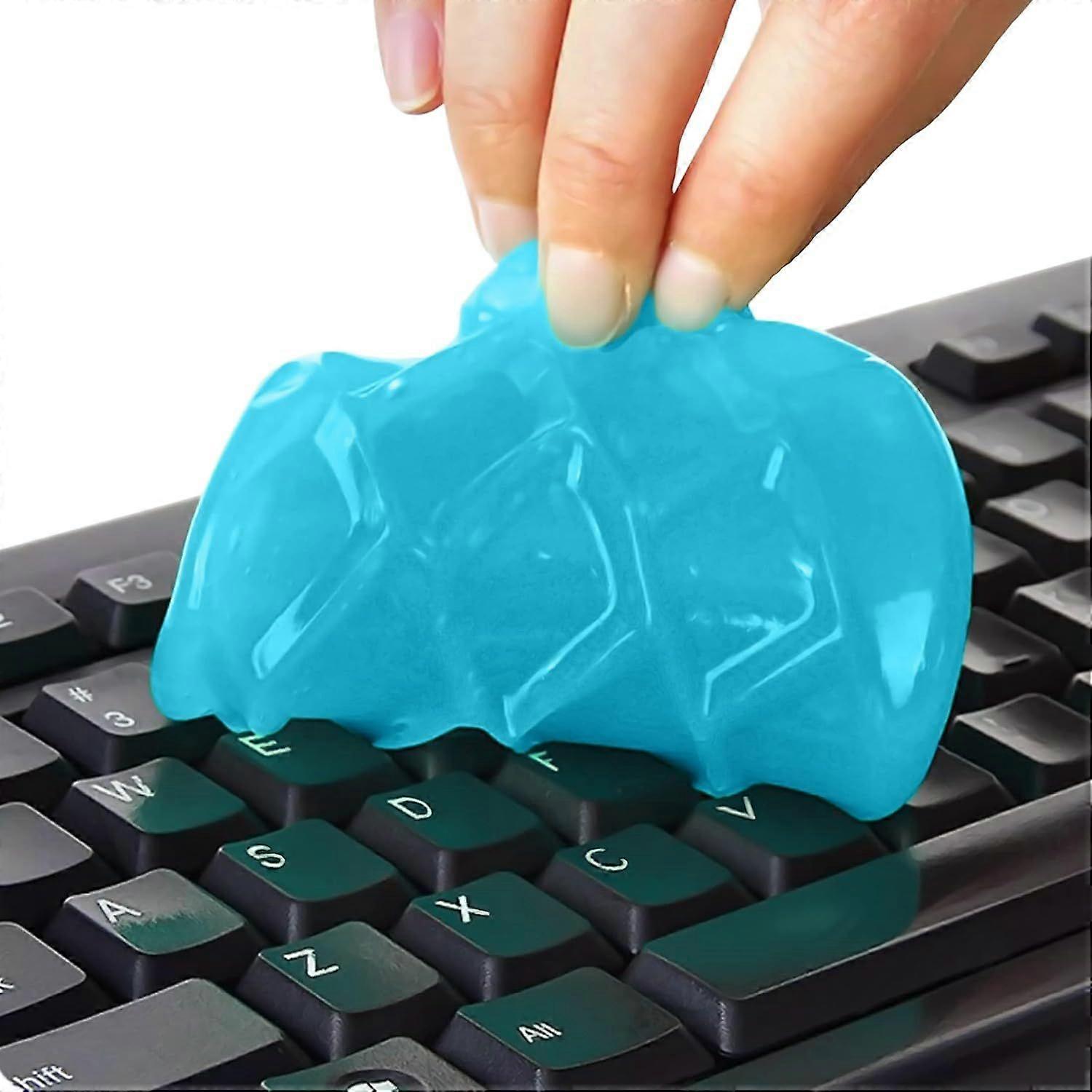 A can of 160g keyboard dust remover magic sticky glue putty soft glue elastic cleaning set blue