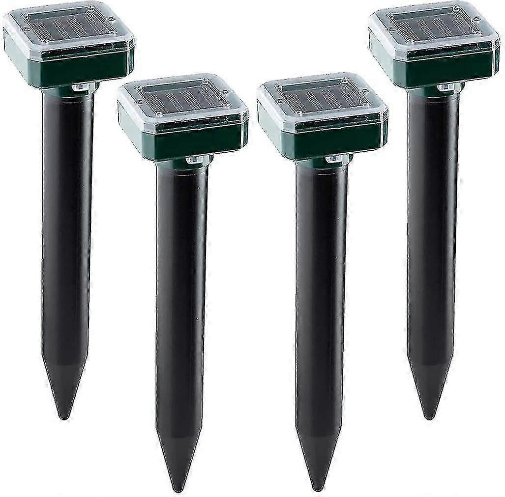 Solar Power Ultrasonic Mole Repellents, Upgrading Mole/mouse Etc 4pack well