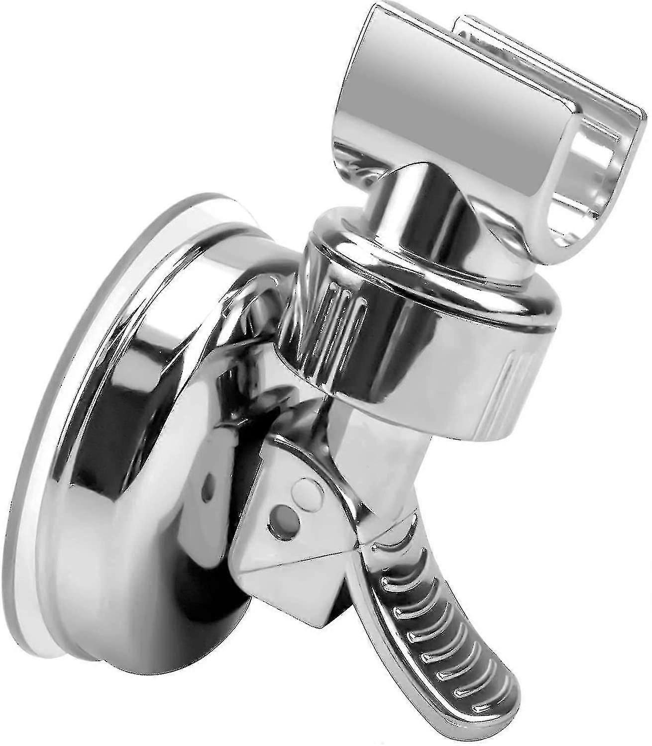 Adjustable Shower Suction Cup Holder, Plating Design, Fits Various Shower Heads