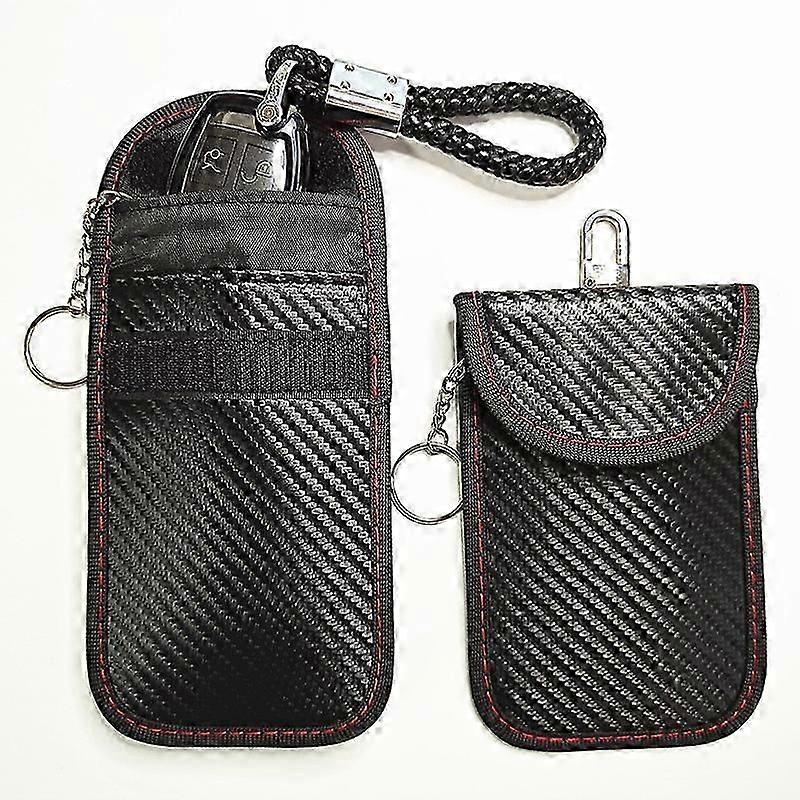 2pcs-Car key signal shielding bag &My