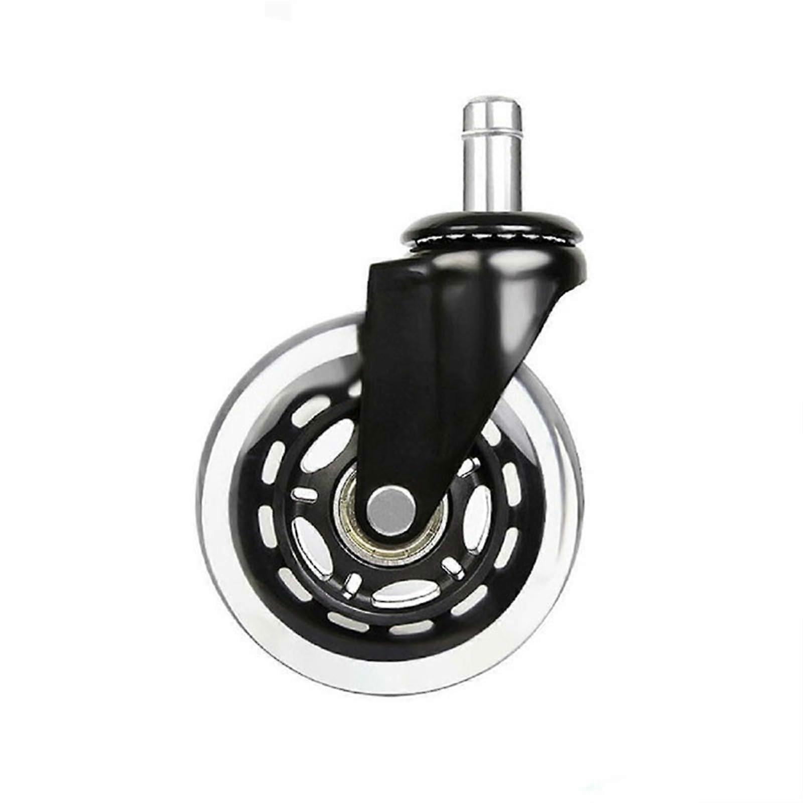 2.5/3 Inch Furniture Casters 360 Degree Swivel Mute for Office Computer Chair Adjustable Rolling Double Bearing Cart Wheel(2pcs,2.5 Inch)