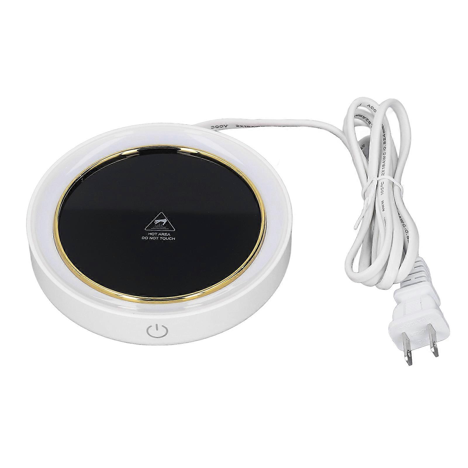 Electric Cup Warmer Constant Temperature 2 Modes LED Light Desk Cup Warmer for Office Cafe Home AC ‑