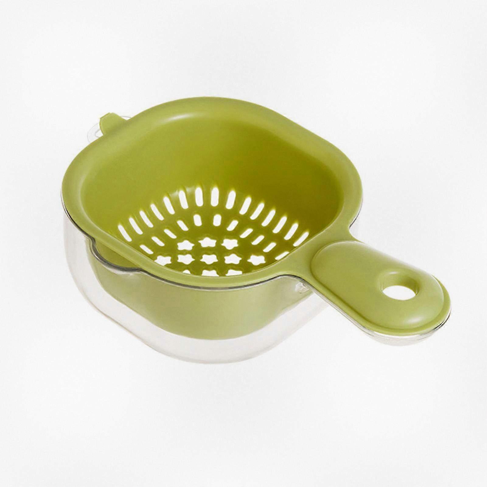 Two-Tier Plastic Draining Basket for Kitchen Vegetables and Fruits