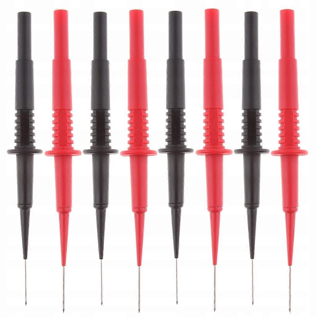 8 Pack Isolation Piercing Multimeter Test Probes With Banana Socket For