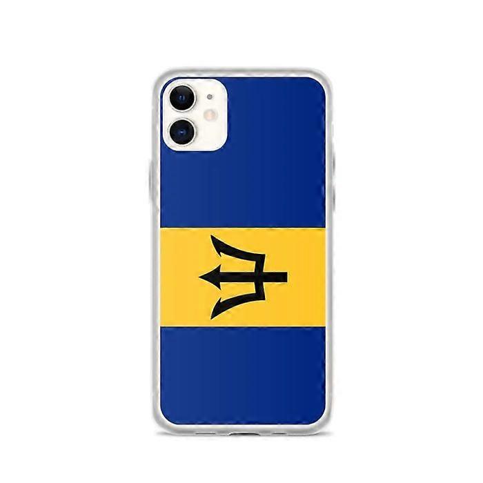 iPhone Case - Barbados Flag - iPhone 11 - Soft Silicone - Lightweight Design - Maximum Protection