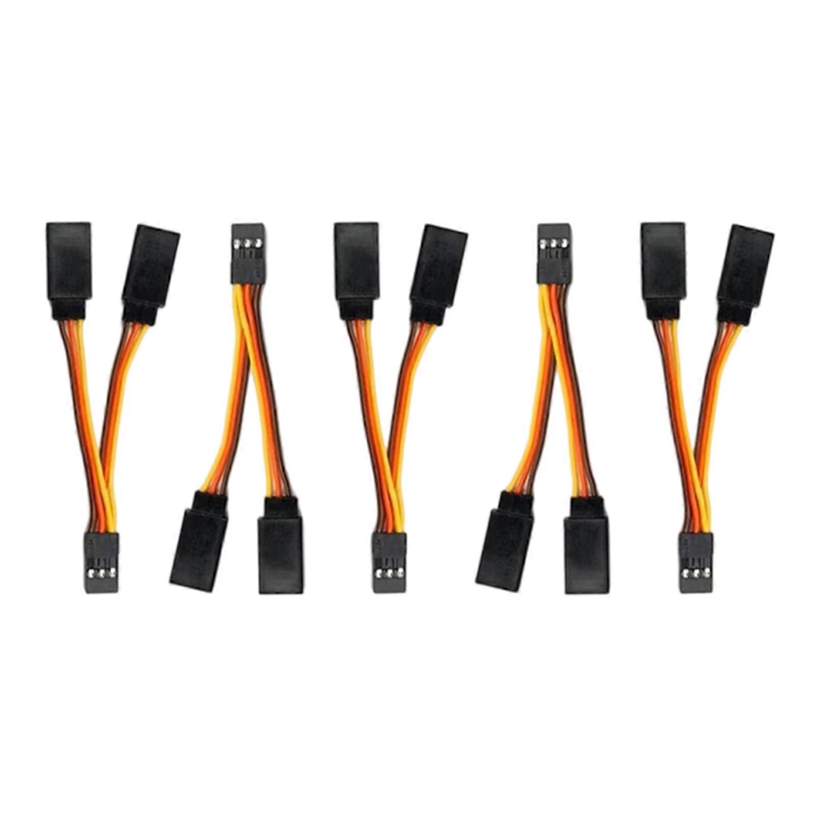 5 pièces 30Core servo Y fil d’extension 5cm enduit de silicone pour servo JR Futabas Helicopter Electronics