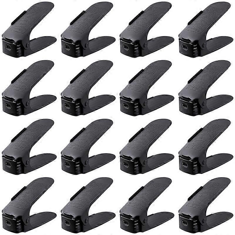 Shoe Slots Organizer, Adjustable Shoe Stacker Space Saver
