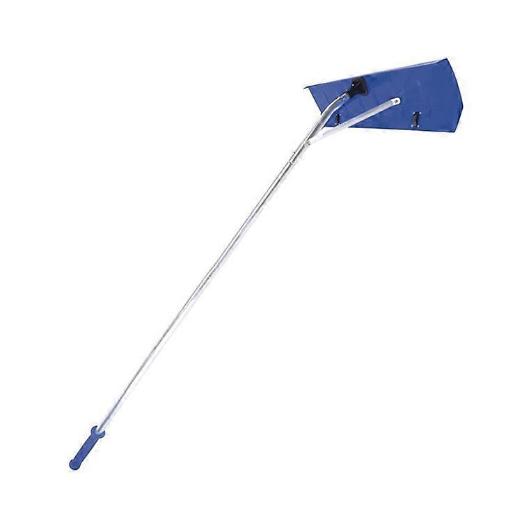 Adjustable Roof Snow Rake with Wheels Aluminum Telescoping Handle Snow Scraper