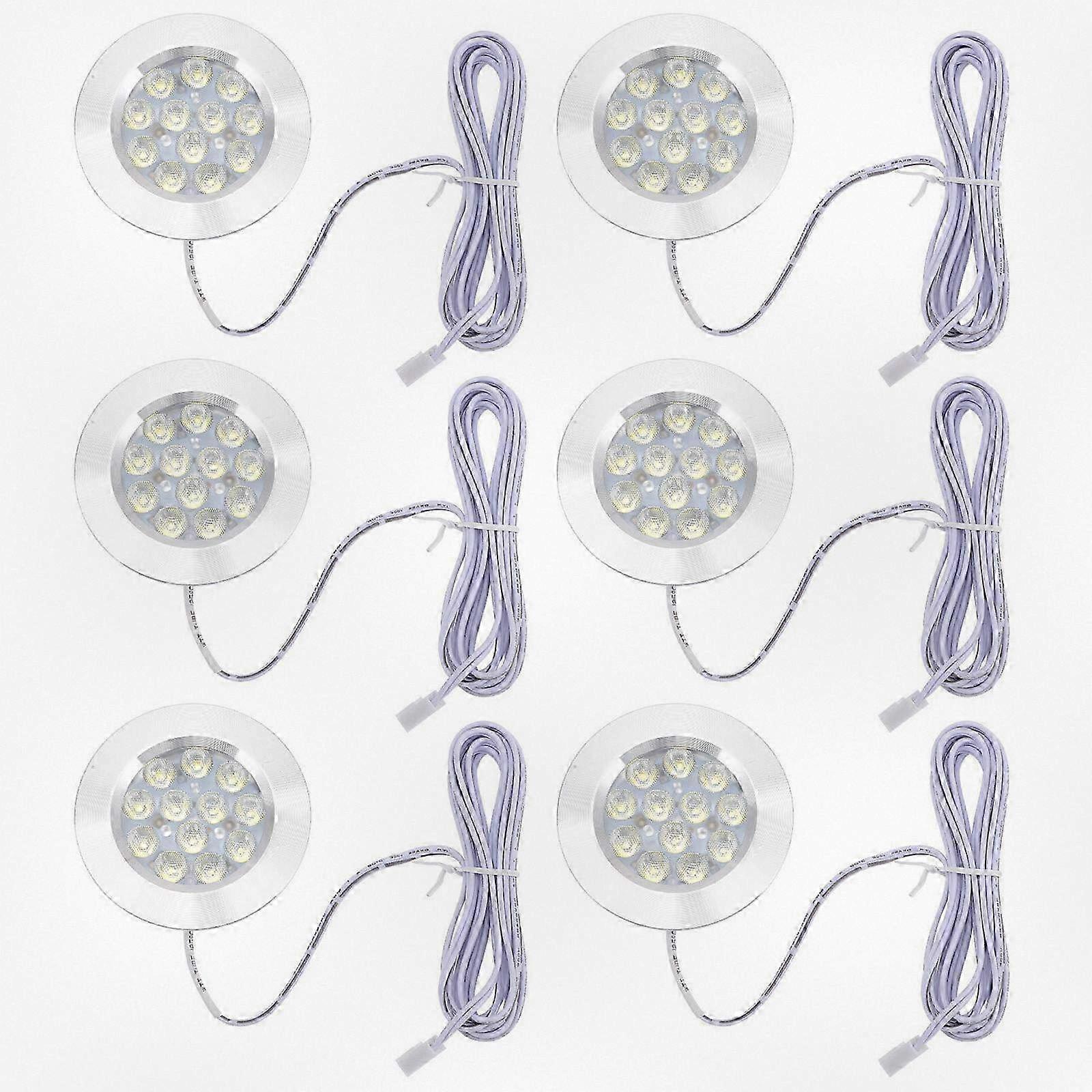 6Pcs Recessed Ceiling Downlight LED Lights for RV Campers and Home Use, Efficient Recessed Lighting Solution