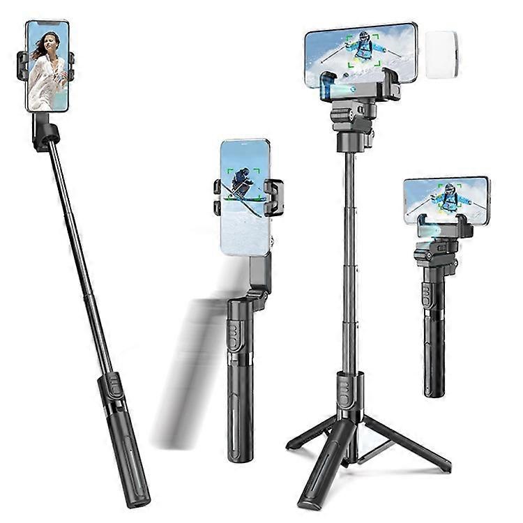 C10 Handheld Phone Stabilizer Gimbal AI Face Tracking Vlog Live Streaming Selfie Stick with 1 Fill Light