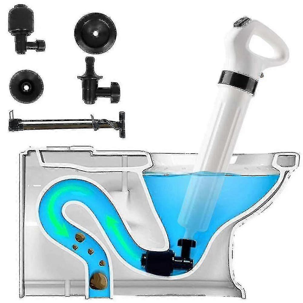 Powerful Electric Drain Blaster and Toilet Plunger for Effective Drain Cleaning Solutions