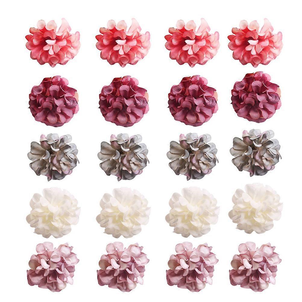 Creative DIY Material with Realistic Chrysanthemum Heads for Stylish Arrangements