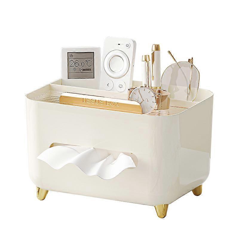 Multifunctional desktop tissue box, remote control and sundries storage box