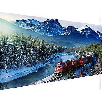 Trem Jigsaw Puzzle 300/500/1000 Peças de madeira Jigsaw Puzzle Jogo Relaxamento