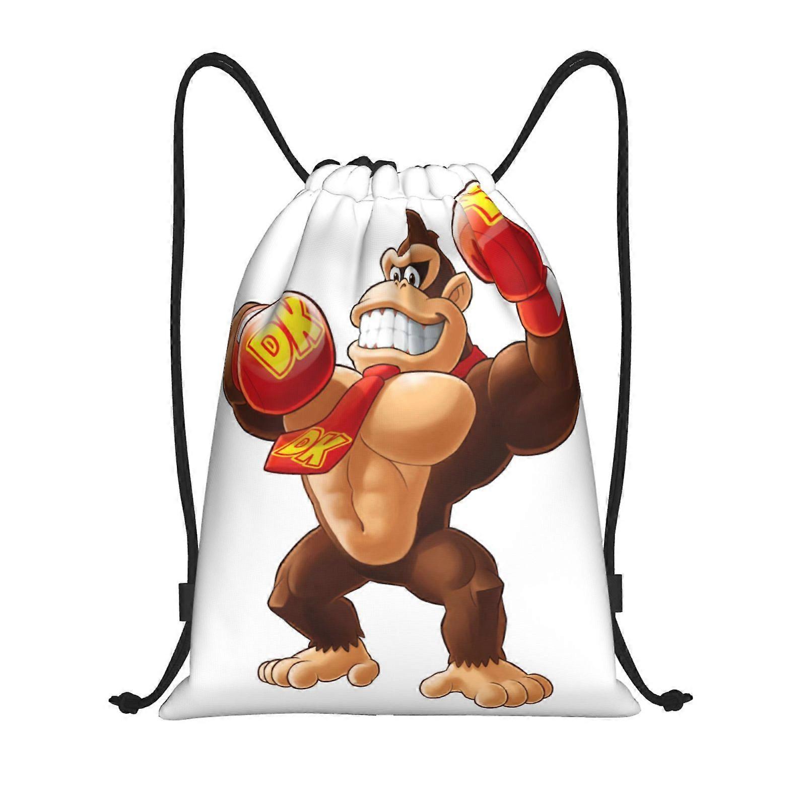 a30 DONKEY KONG Canvas double shoulder backpack easy to clean and carry, suitable for any outing b30