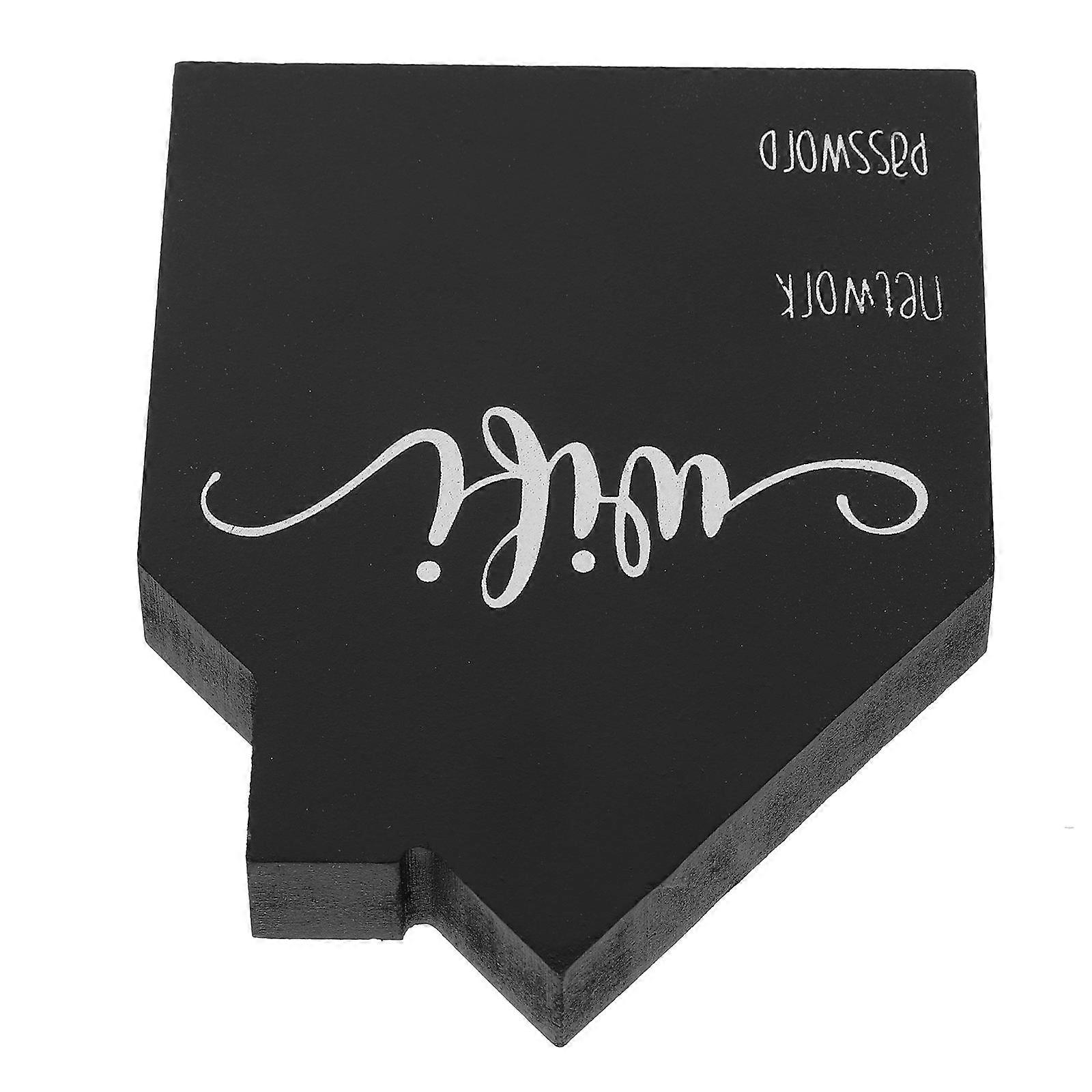 Wooden Freestanding WiFi Password Sign with Blackboard for Hotels, Cafes, Restaurants, and Homes – Easy Update Reminder