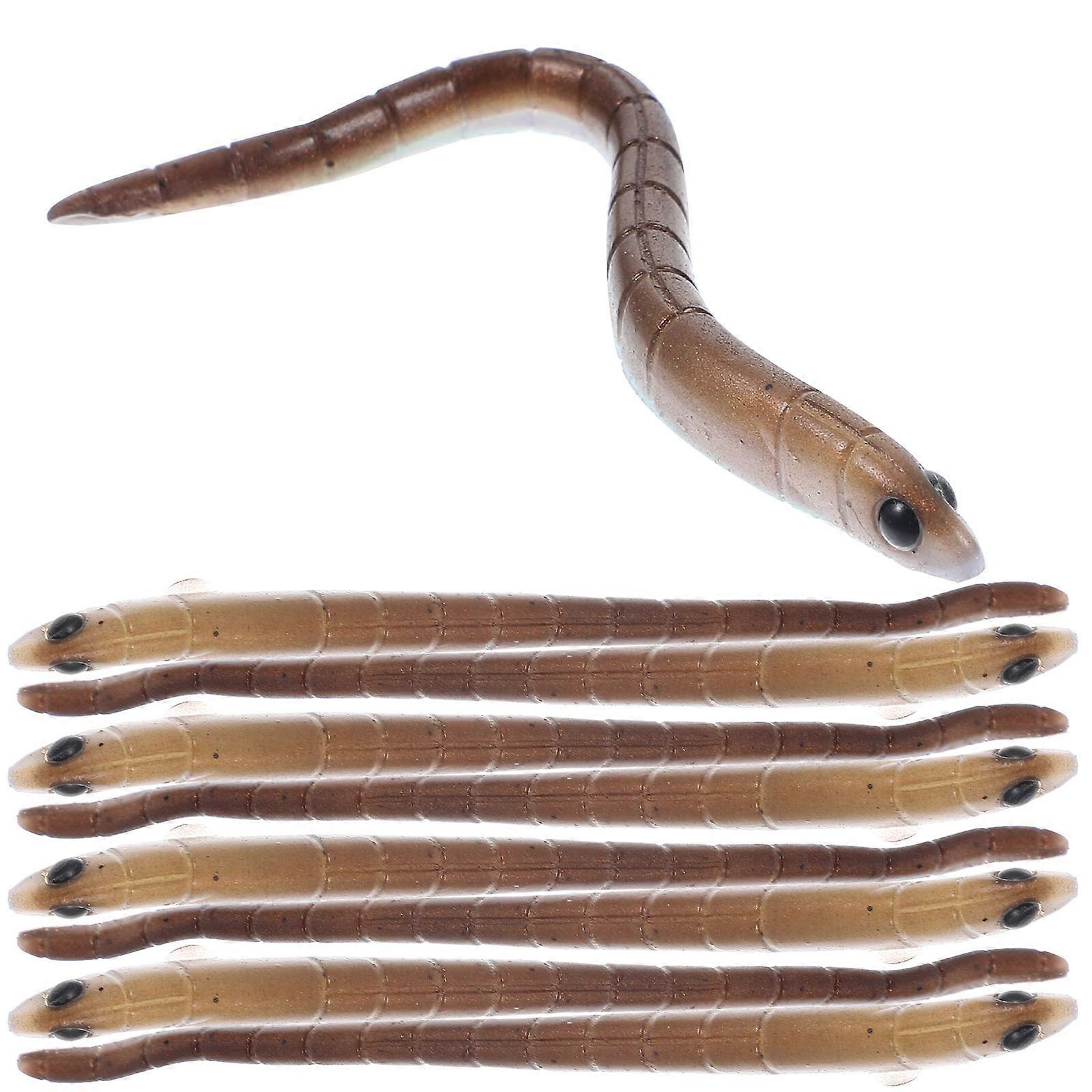 Soft Plastic Worm Baits with Life-Like Features for Enhanced Catch