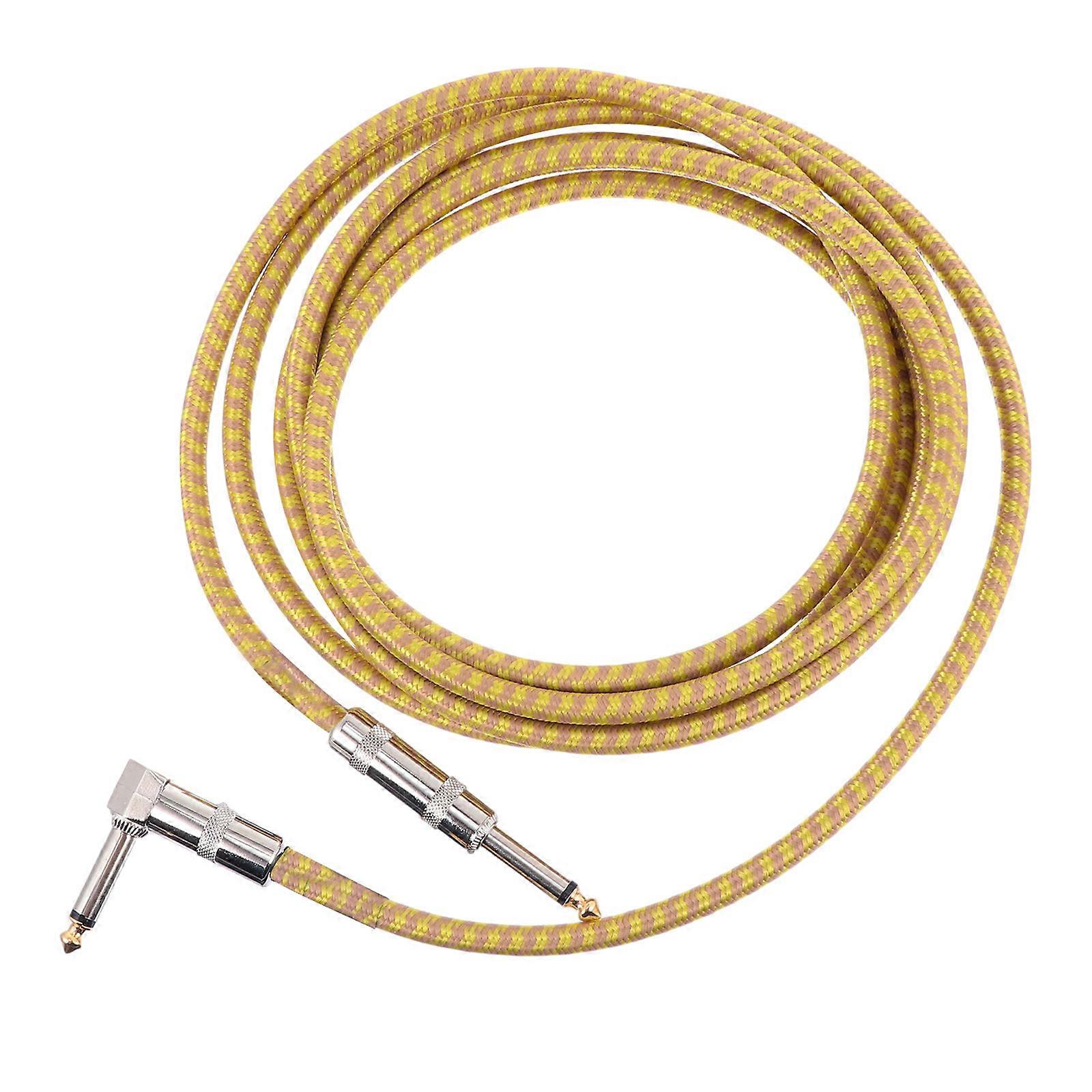 Electric Instrument Cable Guitar Amplifier Cord Anti-Interference Smart Copper High Stable Performance 1Pcs