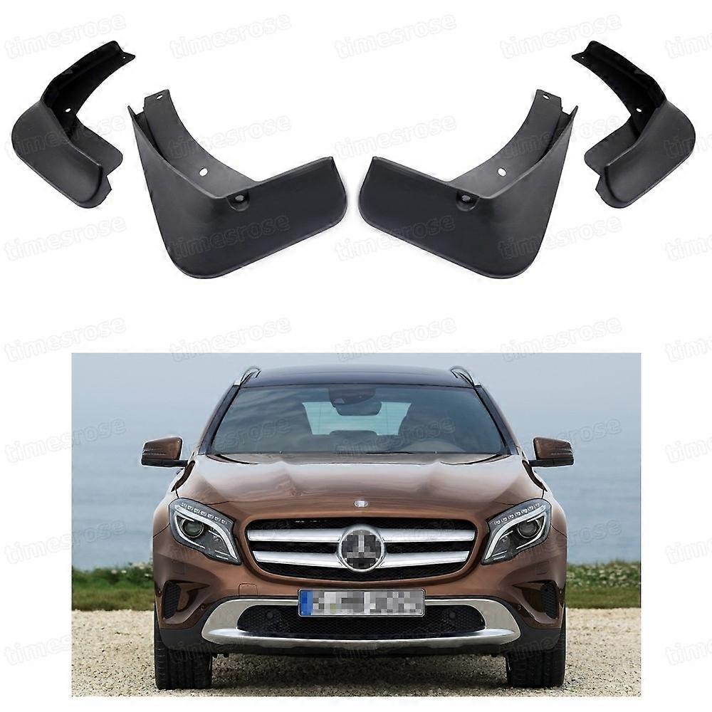 Compatible 4Pcs Mud Flaps Splash Guard Fender Mudguard for M.Benz GLA 200/220/250 2015-2016