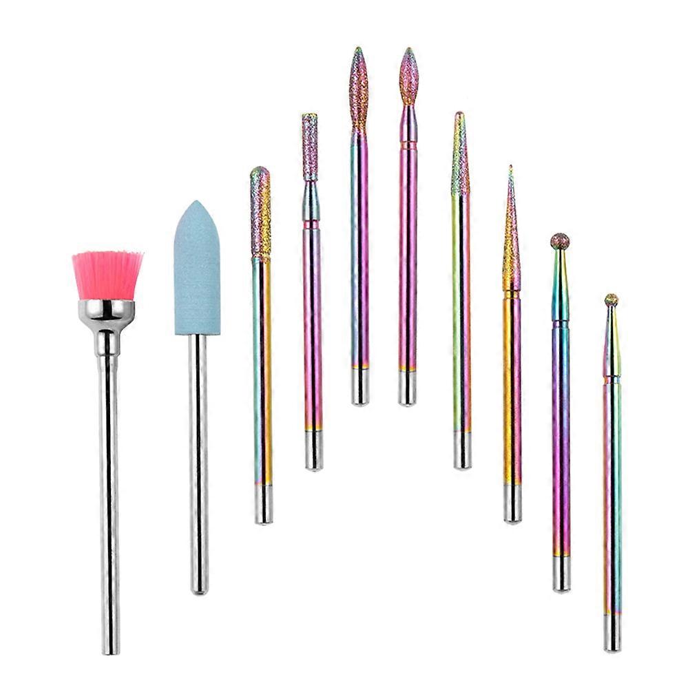 Nail Art Grinder Set with Quartz Material for Manicure Assorted Color Portable and Small Size