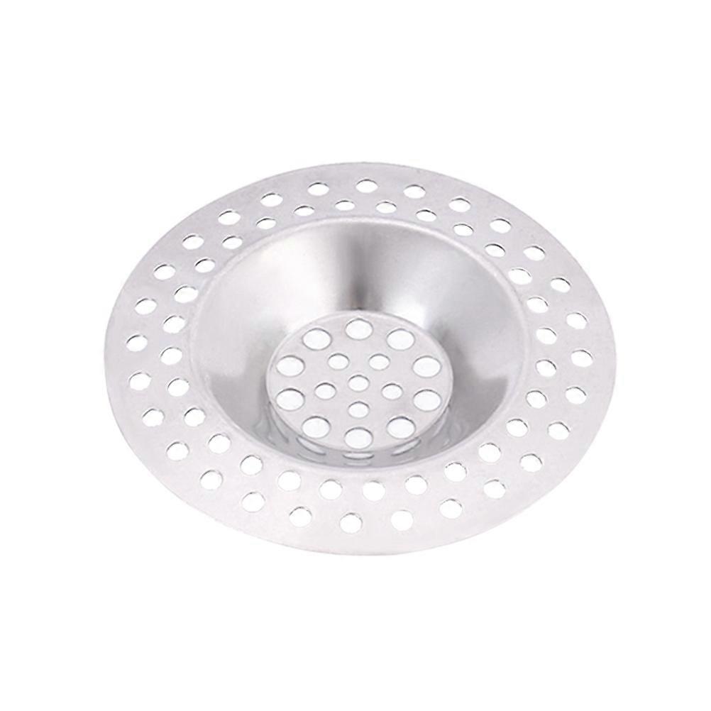 Drain Filter Net Kitchen Sink Drain Plug Waste Blocking Water Draining Plumbing Protection Silver 7 2 7 2 0 8Cm 5Pack