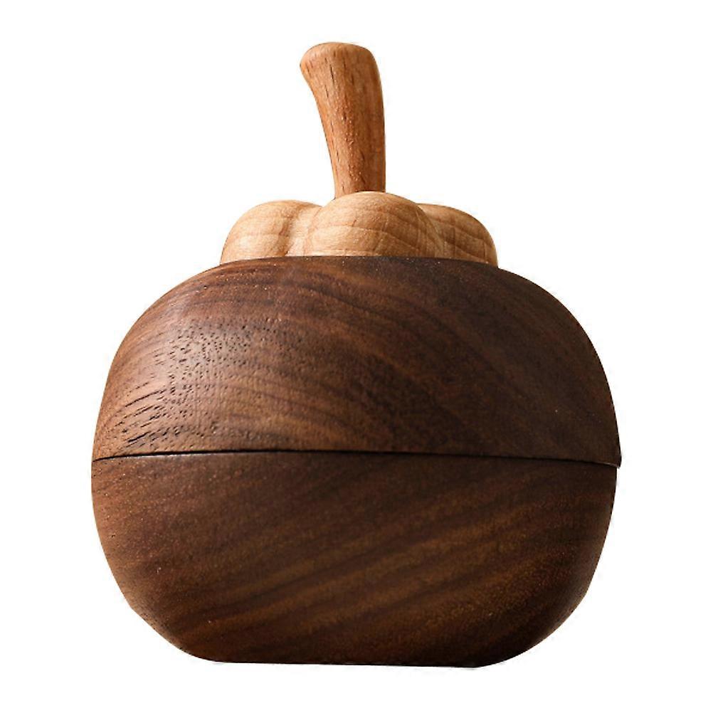 Wood Aromatherapy Diffuser, Mangosteen Shape, Non Fire Essential Oil Diffuser for Home, Office, and Spa Interior Decoration Use