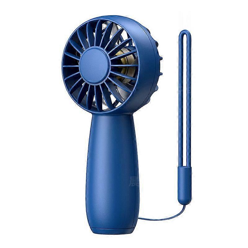 Handheld fan, high-power turbo, brushless motor, long-lasting battery life, blue