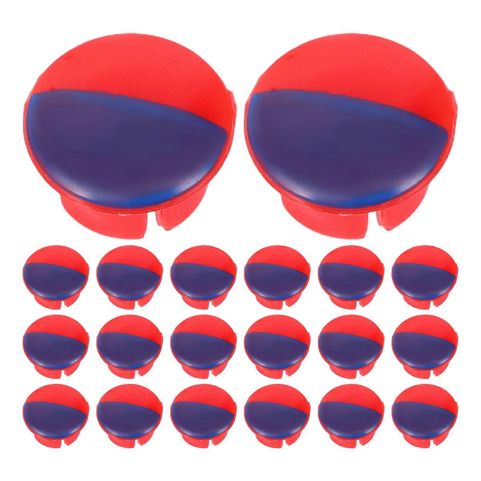 20pcs Hot & Cold Faucet Indicator Buttons – Stylish Caps for Kitchen & Bathroom Sinks, Easy Installation, Durable Markings for Safe Use