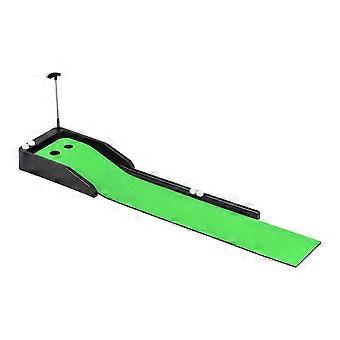 Golf-Putting-Matte mit Ballrücklauf-Putting-Trainingshilfe für Golf-Einsteiger