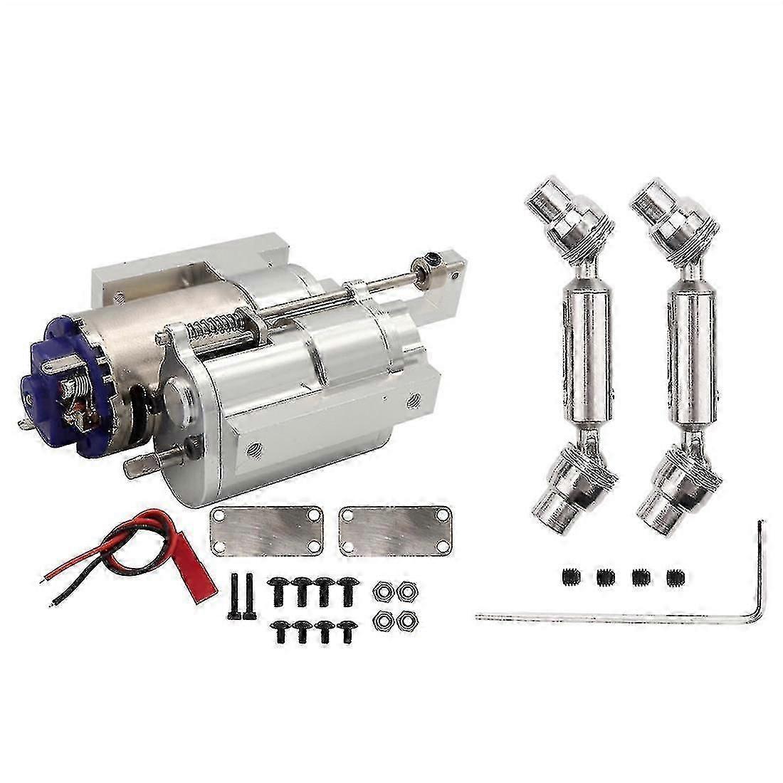 Metal 2 Speed Arbox Trans With Drive Shaft For B14 B24 C14 C24 Mn D90 Mn99s Rc Car Up