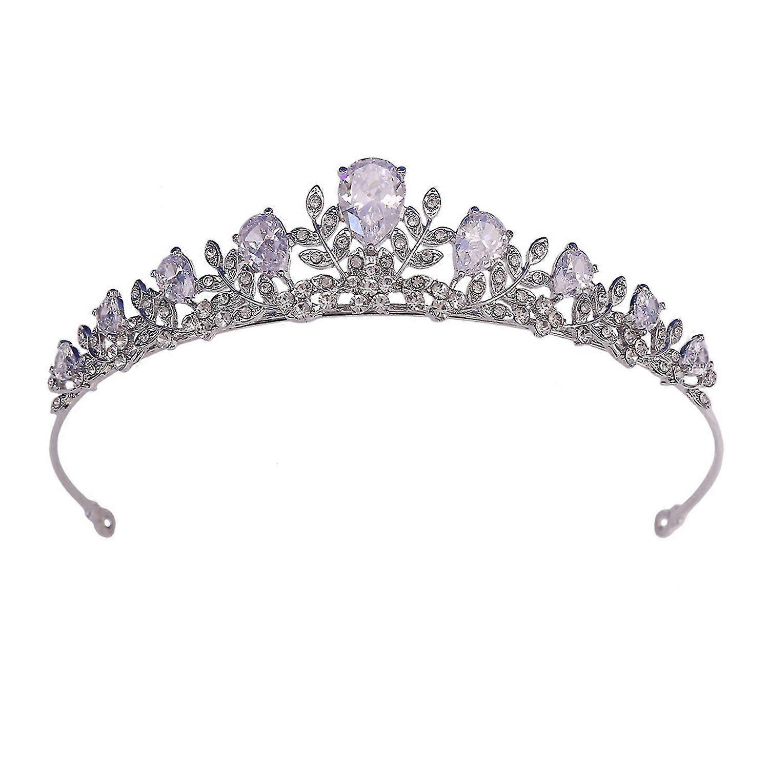 Lucido Strass Corone Temperamento All-match Testa Gioielli per Le Donne Ragazze