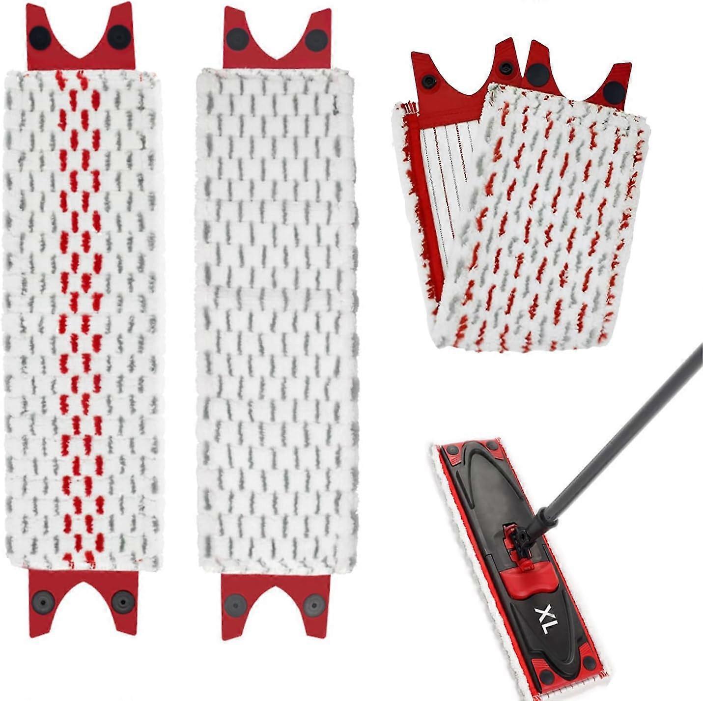 3-pack of reusable mop refills for floor cleaning