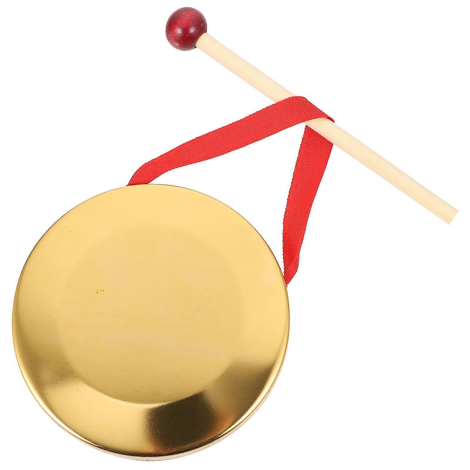 The **1set Mini Copper Gong Drum Orff Percussion Instrument with Hammer** is a compact and vibrant musical tool designed for celebrations, parties,