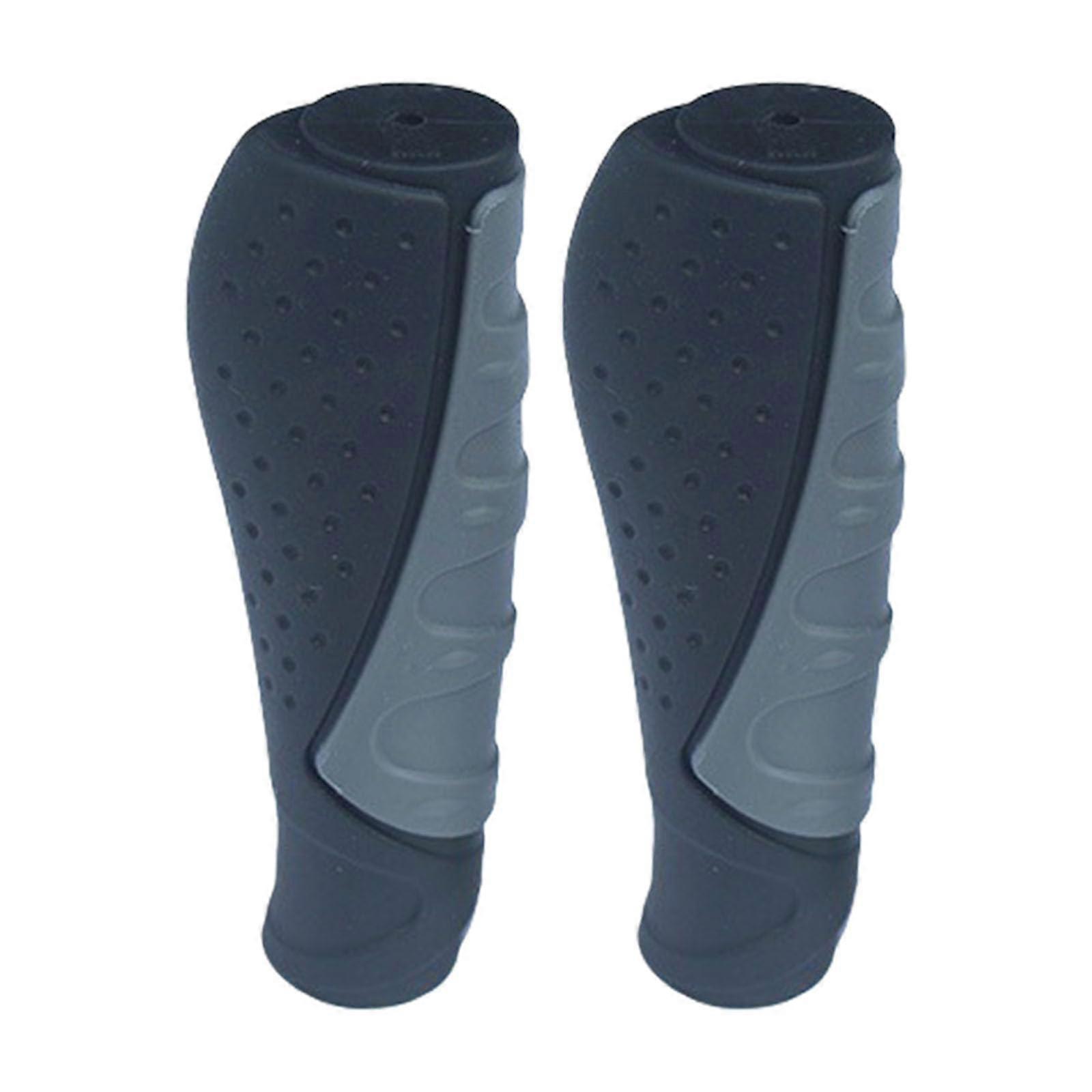 Short Bike Handlebar Grips, Multi-Color Rubber, Universal Fit for Mountain and Road Bicycles, Ergonomic Design