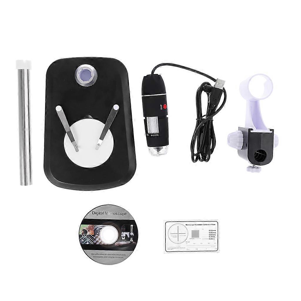 Microscope numérique USB 40-1600X, portable, avec support