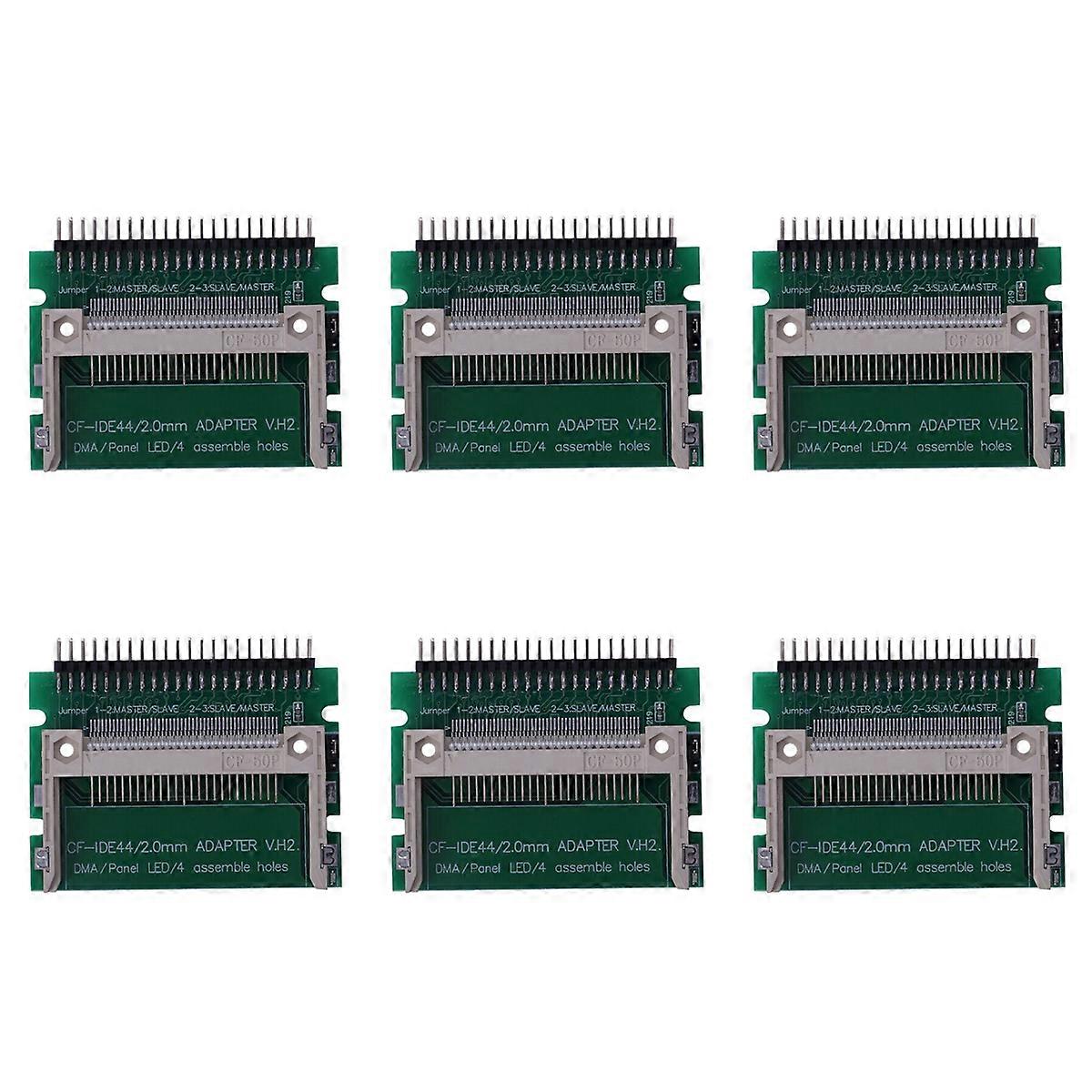6X IDE 44 Pin Male to Compact Flash Male Adapter Connector