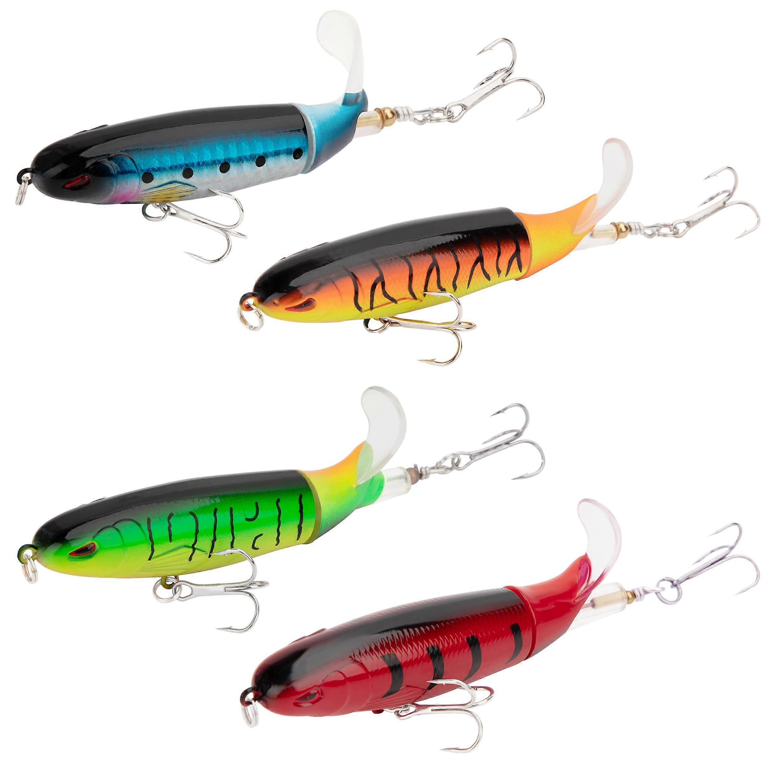 Fishing Lure, Artificial Bait with Treble Hooks, 13 g (Pack of 4)