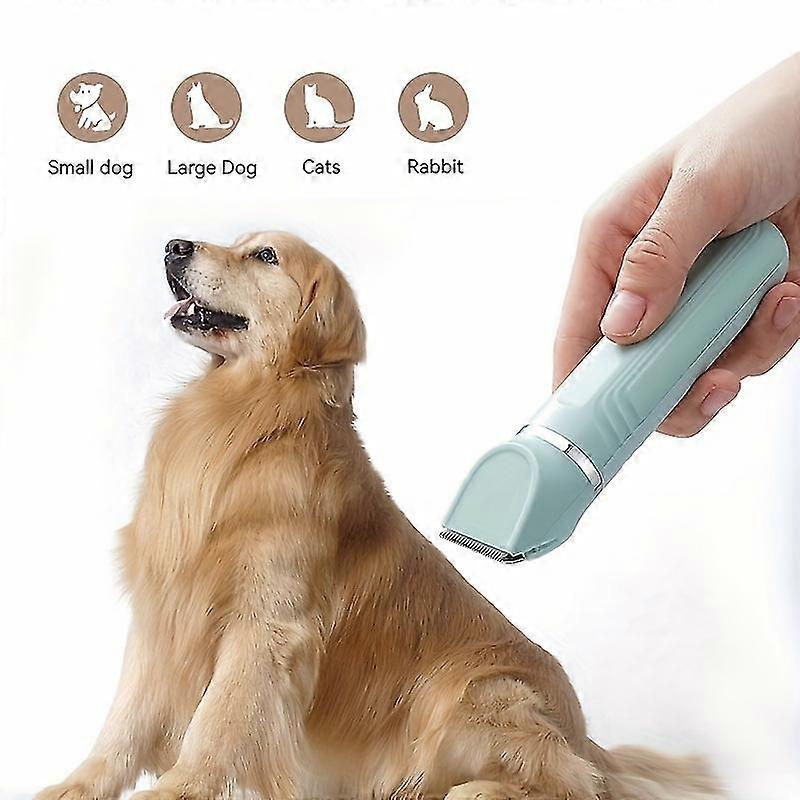 4-in-1 Pet Grooming Kit - Rechargeable Clippers, Razor, Nail Grinder, White
