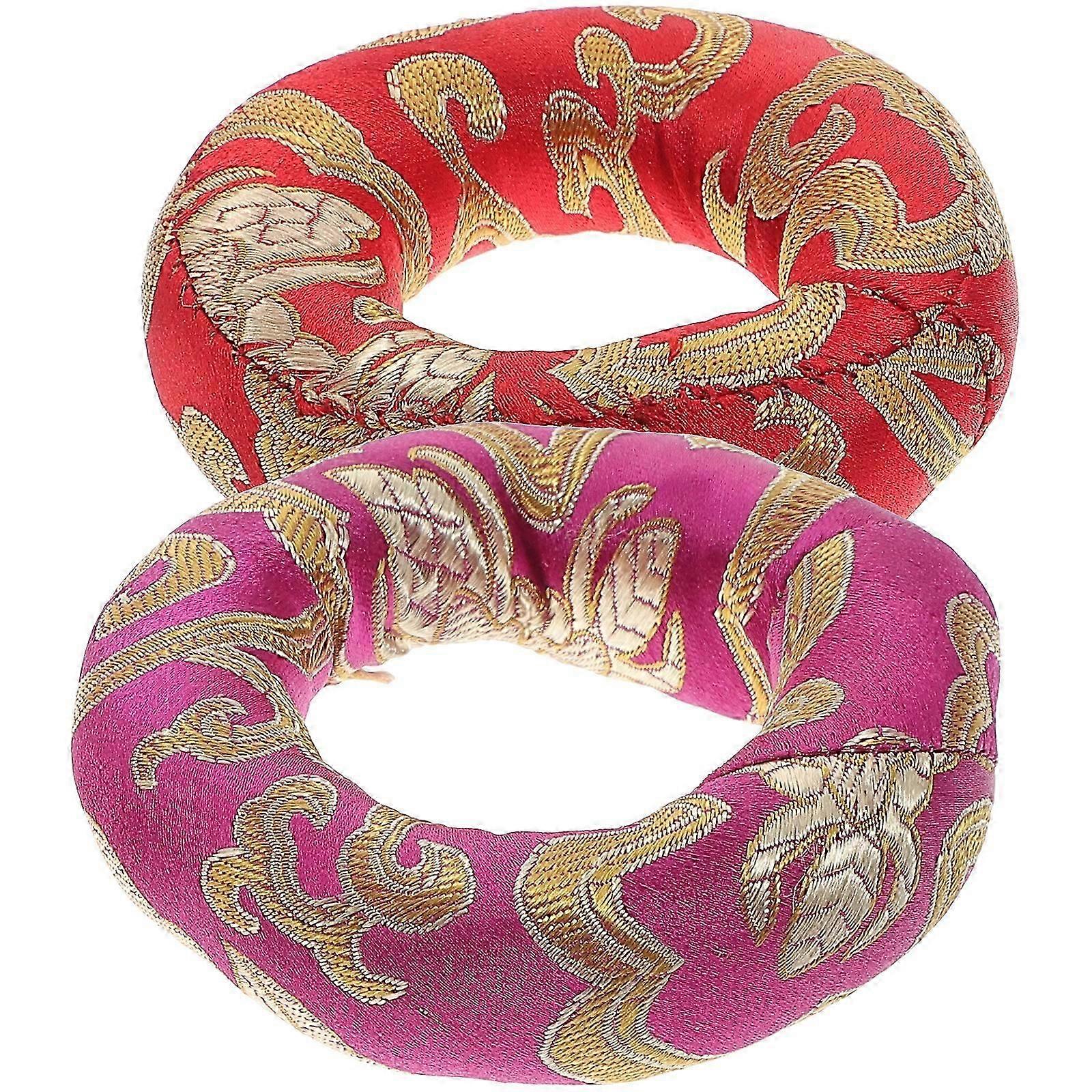 2 Pcs Cushion Tibetan Bowl Singing Bowl Mat Meditation Sound Bowl Cushion Sound Bowl Gasket