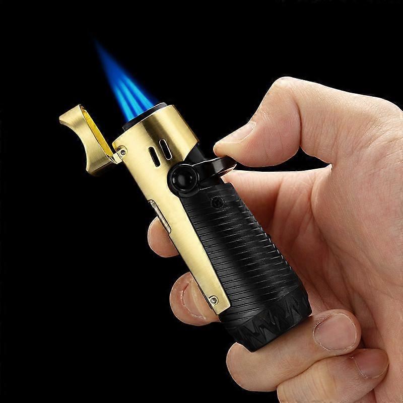 Windproof Inflatable Cigar Lighter Direct Impact Fire Travel Convenient Multifunctional Metal Lighter Cb-24L2