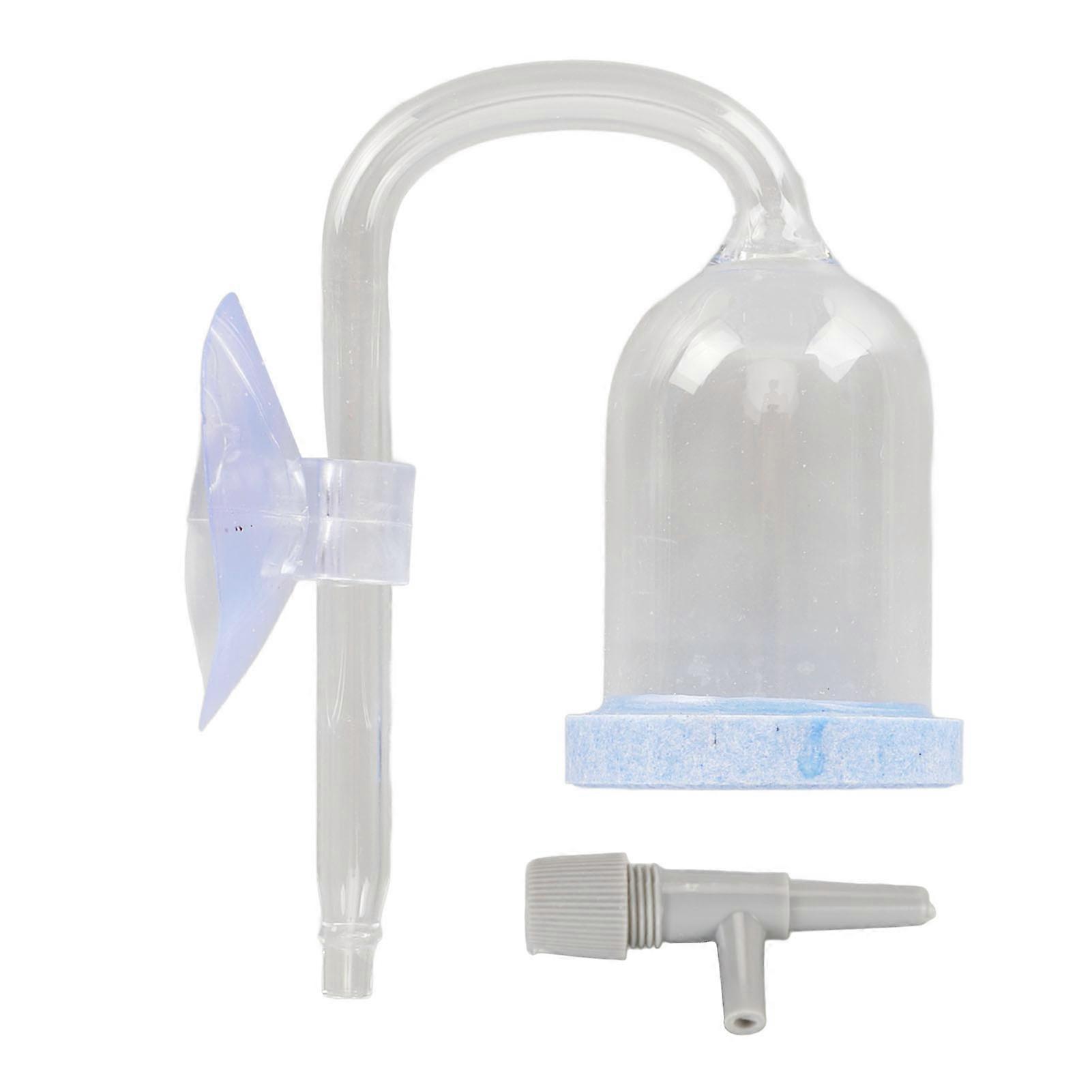 Aquarium Air Stone Disc Oxygenation Round Fish Tank Bubble Stone Diffuser Low Noise Aerator Blue