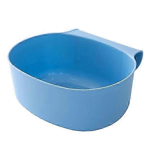Plastic Cabiniet Door-Mount Trash Can Hanging Storage Wastebasket Garbage Bins (Blue)