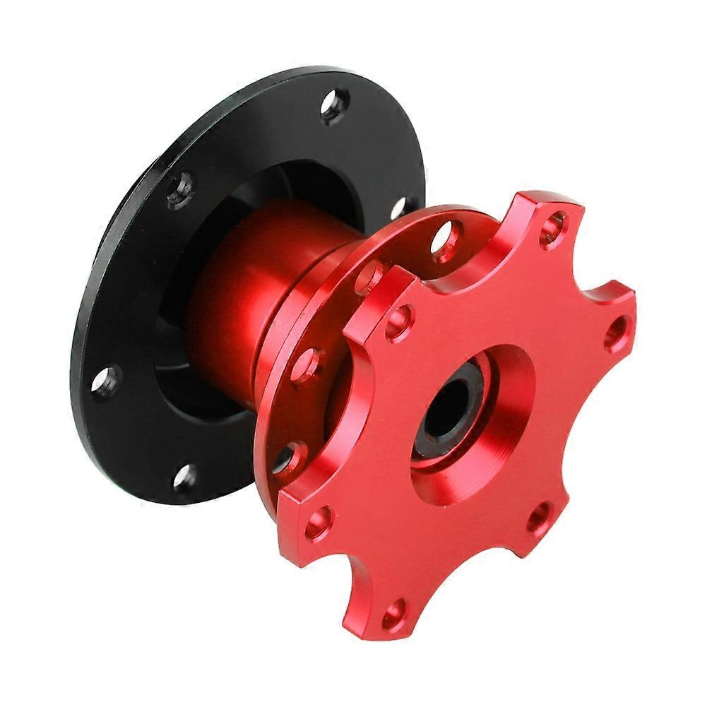 Car Steering Wheel Hub Quick Release Adapter Snap Off Kit with Screws(Black)